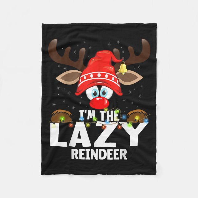 Manta Polar Christmas Matching I'm The Lazy Reindeer  (Anverso)