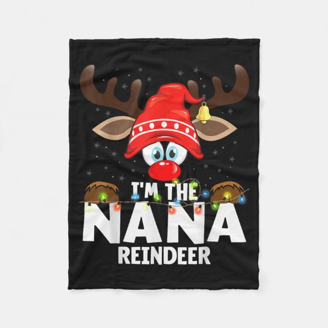 Manta Polar Christmas Matching I'm The Nana Reindeer  (Anverso)
