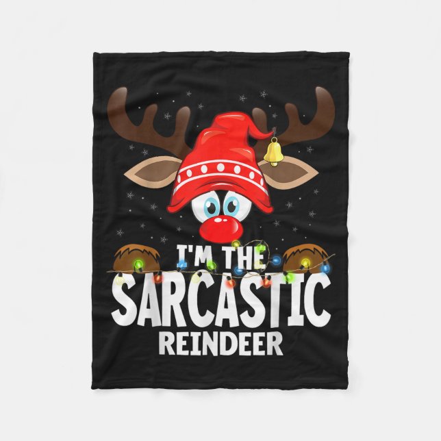 Manta Polar Christmas Matching I'm The Sarcastic Reindeer  (Anverso)