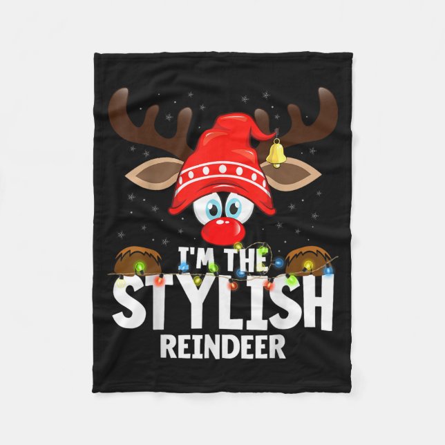 Manta Polar Christmas Matching I'm The Stylish Reindeer  (Anverso)
