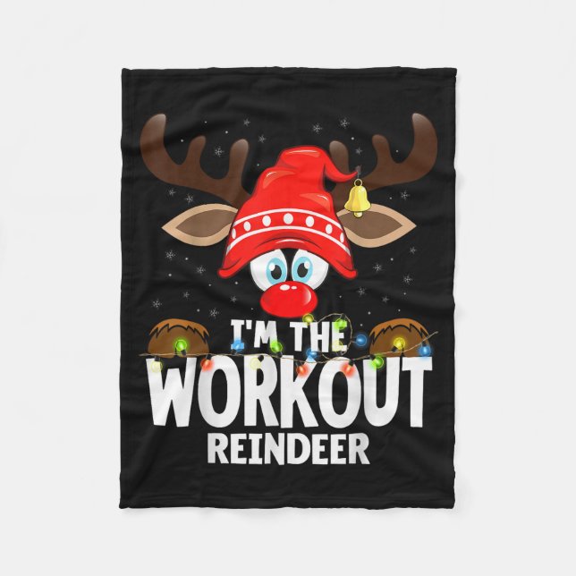 Manta Polar Christmas Matching I'm The Workout Reindeer  (Anverso)