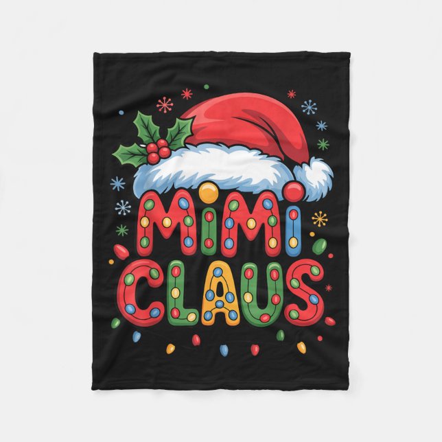 Manta Polar Christmas Mimi Claus Holiday Cheer Family Season H (Anverso)