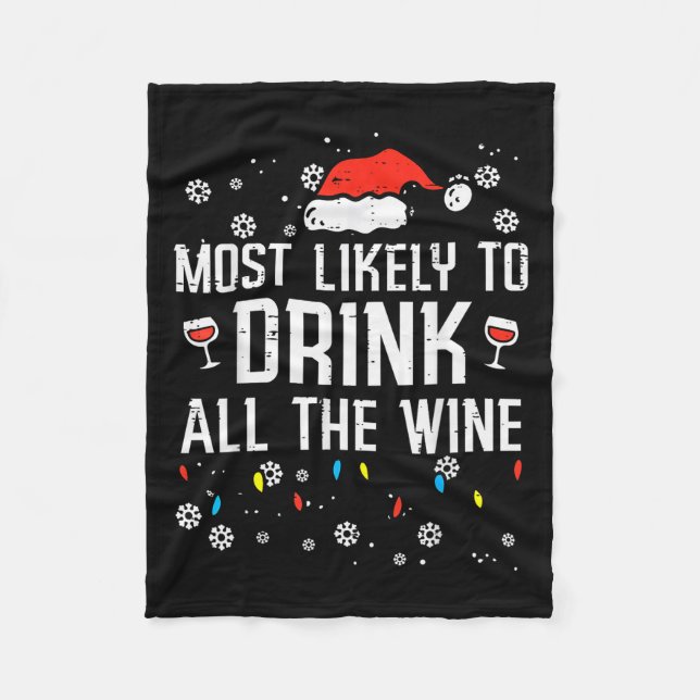 Manta Polar Christmas Most Likely Funny Xmas Family Women Adul (Anverso)