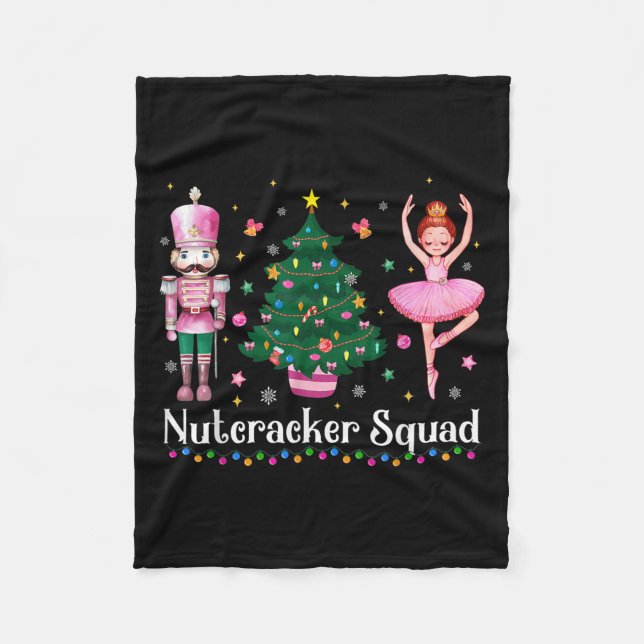 Manta Polar Christmas Nutcracker Squad Ballet Dance Women Kids (Anverso)