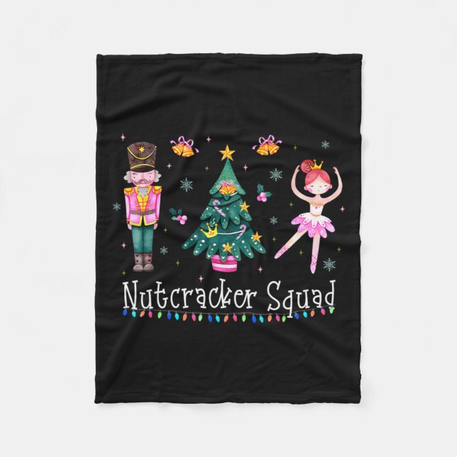 Manta Polar Christmas Nutcracker Squad Ballet Dance Women Kids (Anverso)