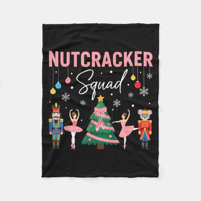 Manta Polar Christmas Nutcracker Squad Ballet Dance Women Kids (Anverso)