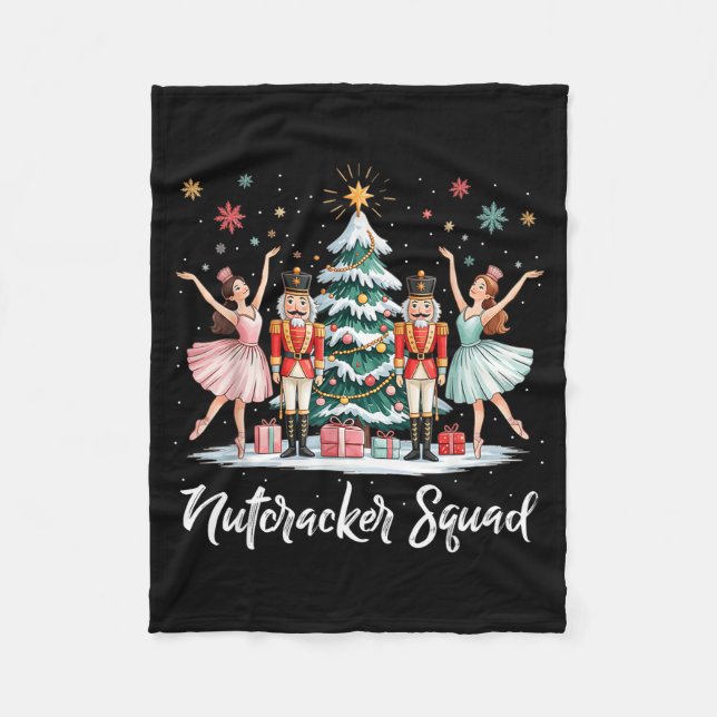 Manta Polar Christmas Nutcracker Squad Ballet Dance Women Kids (Anverso)