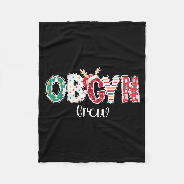 Manta Polar Christmas Obgyn Crew Obstetrics Ob Gyn Group Team  (Anverso)