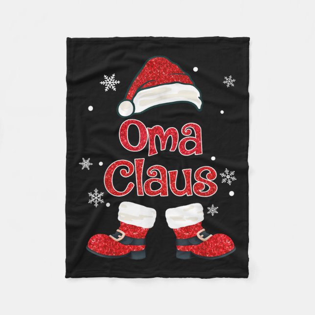 Manta Polar Christmas Oma Claus Grandmother Aunt Mother Daught (Anverso)