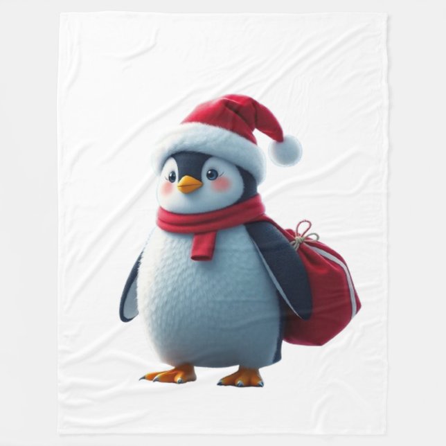 Manta Polar Christmas penguin (Anverso)