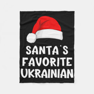 Manta Polar Christmas Santa's Favorite Ukrainian Funny Pajama 
