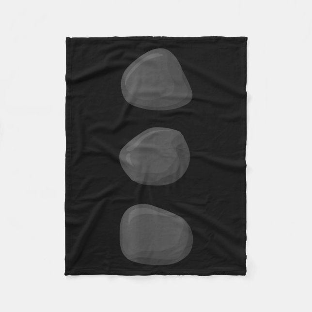 Manta Polar Christmas Snowman Three Black Buttons Xmas Costume (Anverso)