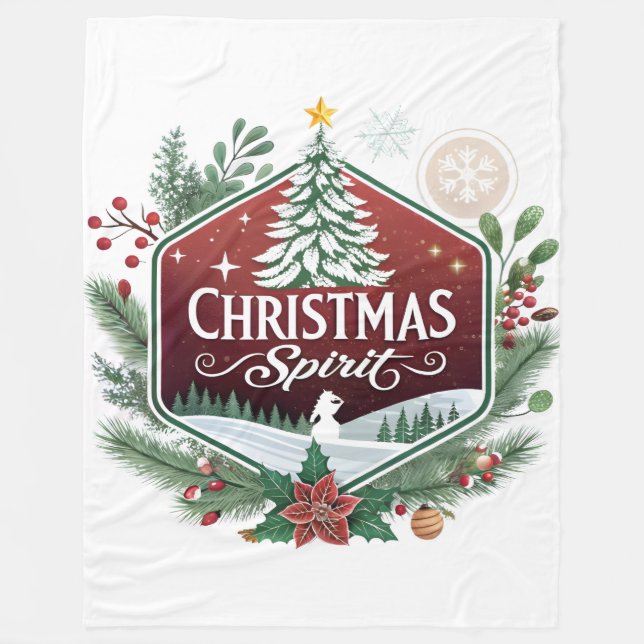 Manta Polar Christmas Spirit – A Festive Emblem of Joy (Anverso)