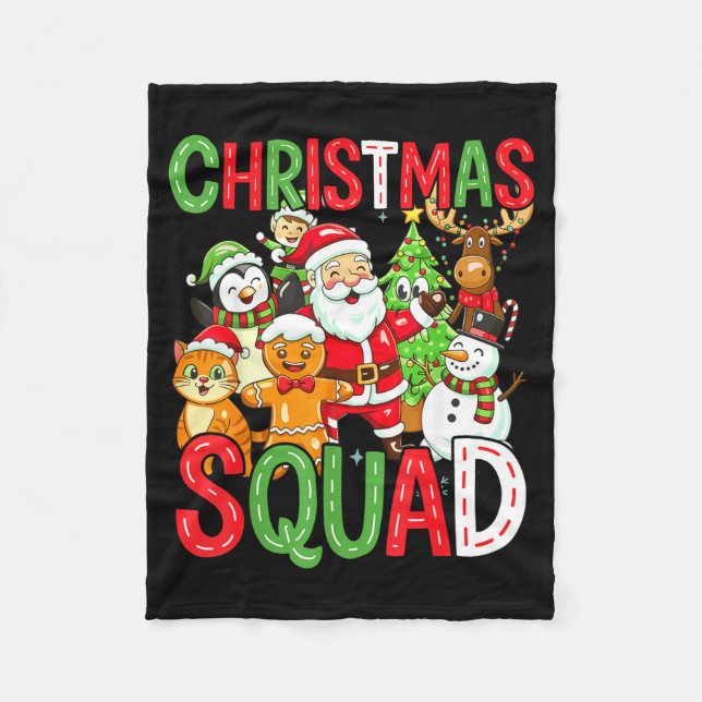Manta Polar Christmas Squad Santa Family Matching Xmas  (Anverso)