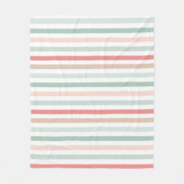 Manta Polar Christmas Stripes