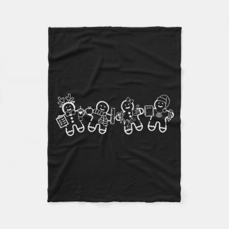 Manta Polar Christmas Teacher Cute Gingerbread Cookies Funny H