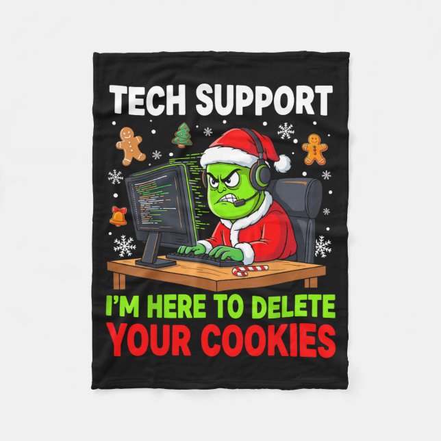 Manta Polar Christmas Tech Suprt Here To Delete Cookies Holida (Anverso)