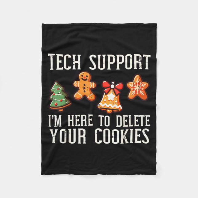 Manta Polar Christmas Tech Suprt Here To Delete Cookies Xmas M (Anverso)