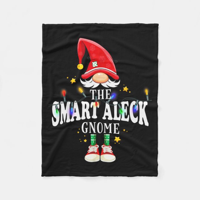 Manta Polar Christmas The Smart Aleck Gnome X-mas Matching Pjs (Anverso)