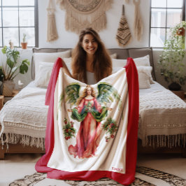 Manta Polar Christmas Theme Nutcracker On White