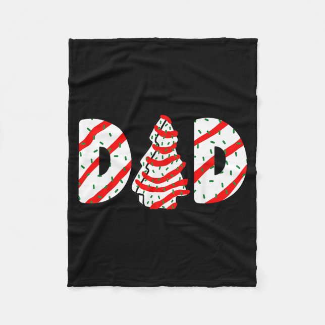 Manta Polar Christmas Tree Cake Matching Family Party Pajama D (Anverso)