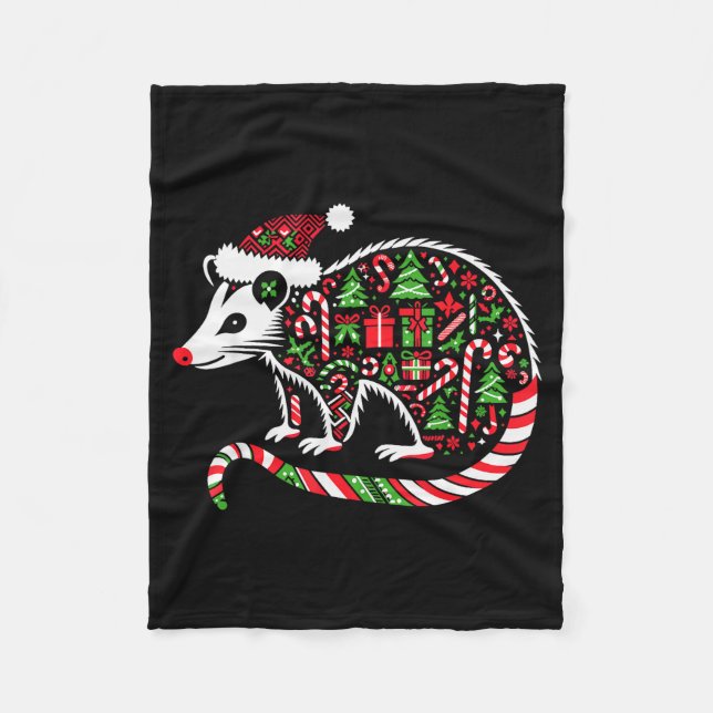 Manta Polar Christmas Tree Candy Ssum Santa Christmas Womens M (Anverso)