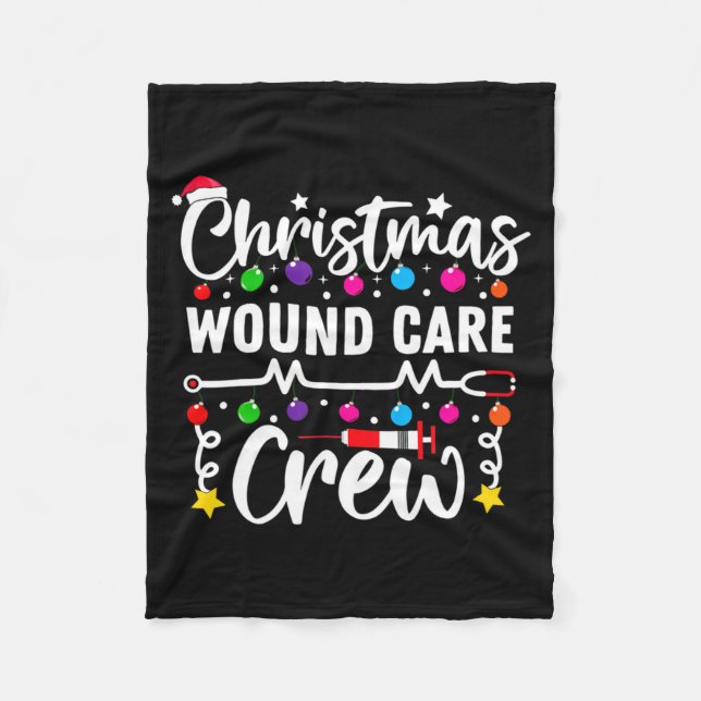Manta Polar Christmas Wound Care Crew Nurse Xmas Nursing Rn Lp (Anverso)