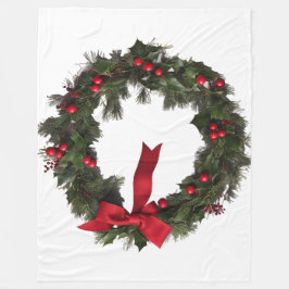 Manta Polar CHRISTMAS WREATH Fleece Blanket