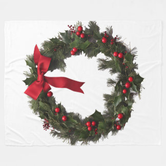 Manta Polar CHRISTMAS WREATH Fleece Blanket