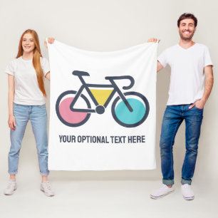 Manta Polar Ciclismo de texto personalizado