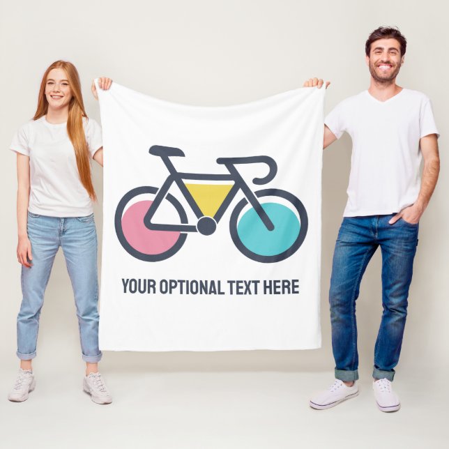 Manta Polar Ciclismo de texto personalizado (In situ)
