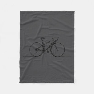Manta Polar Ciclismo en bicicleta minimalista, ciclista de mon