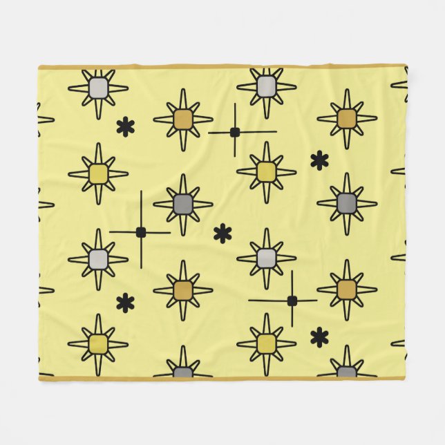 Manta Polar Cielo atómico estalla gris amarillo (Frente (Horizontal))