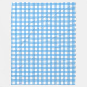 Manta Polar Cielo azul gingham