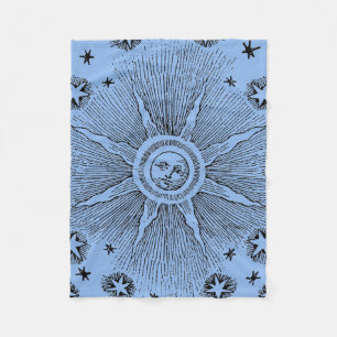 Manta Polar Cielo Nocturno Antiguo Estrellas Sol Zodiaco Medie