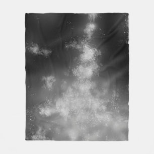 Manta Polar Cielo nocturno monocromo gris