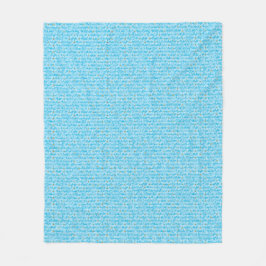 Manta Polar Cielo Suave Azul y Blanco Patrón Floral Acuarela D
