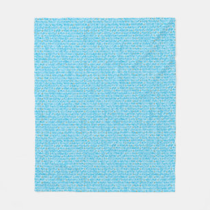 Manta Polar Cielo Suave Azul y Blanco Patrón Floral Acuarela D