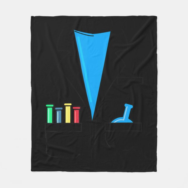 Manta Polar Científico loco disfraz Nerd Química ciencia diver (Anverso)