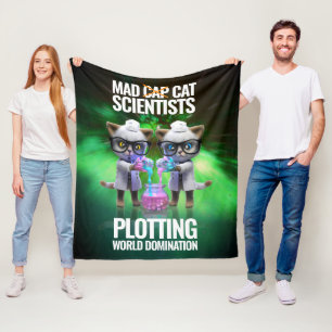 Manta Polar Científicos curiosos de gatos tristes que están im