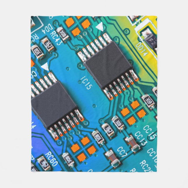 Manta Polar Cierre de la tarjeta de circuito electrónico. fond (Anverso)