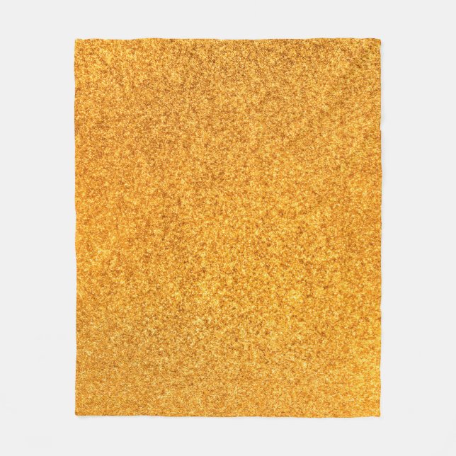 Manta Polar Cierre de la textura metalizado de mate dorado. Me (Anverso)