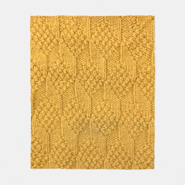 Manta Polar Cierre del patrón de tejido. (Anverso)