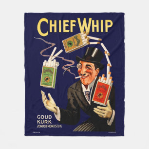 Manta Polar Cigarrillos de Chief Whip de los años 1920