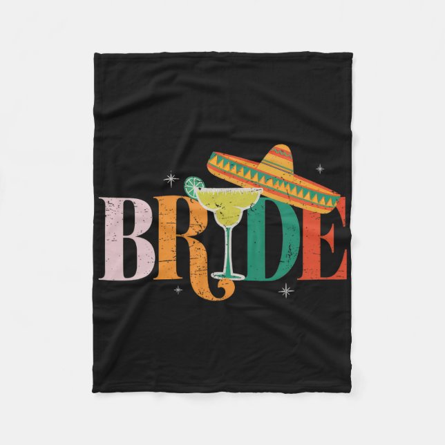 Manta Polar Cinco De Mayo Bride Margarita Bychelorette Fiesta  (Anverso)
