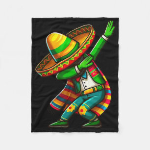 Manta Polar Cinco De Mayo Cactus Mexicano Poncho Sombrero Gorr