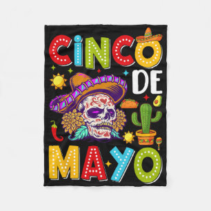 Manta Polar Cinco De Mayo Camisa Vestido Fiesta Mexicano 5 De