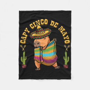 Manta Polar Cinco De Mayo Capybyras Niños Mexicanos Capybyra H