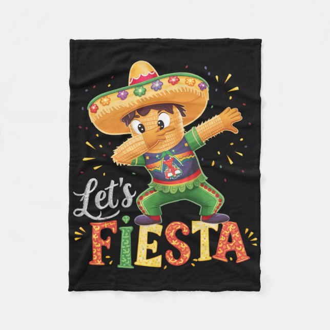 Manta Polar Cinco De Mayo Dabbing Pinata Fiesta Squad Da (Anverso)