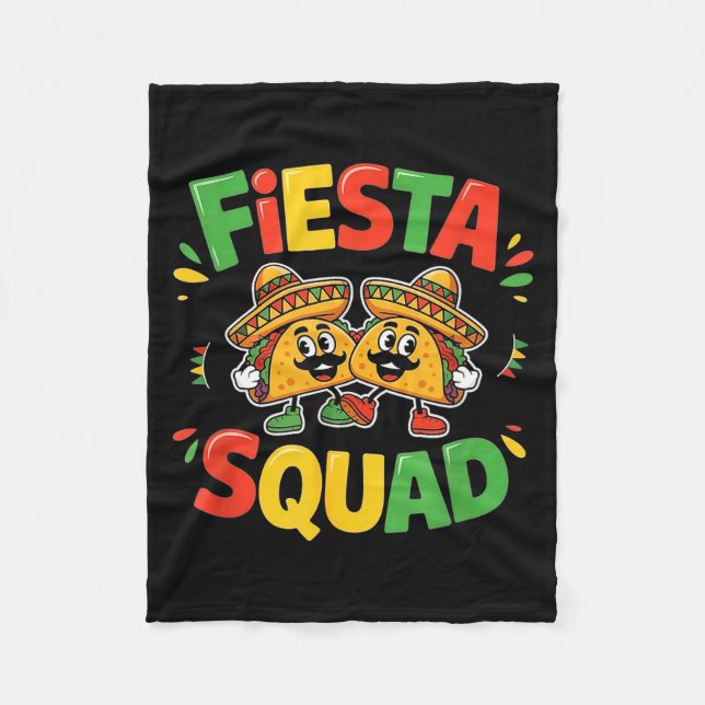 Manta Polar Cinco de mayo funny fiesta squad party for men (Anverso)